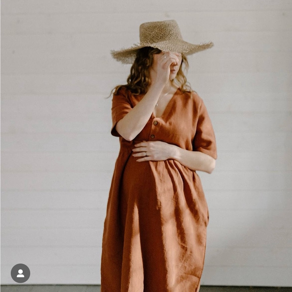 Peplum Co Zoe Linen Dress